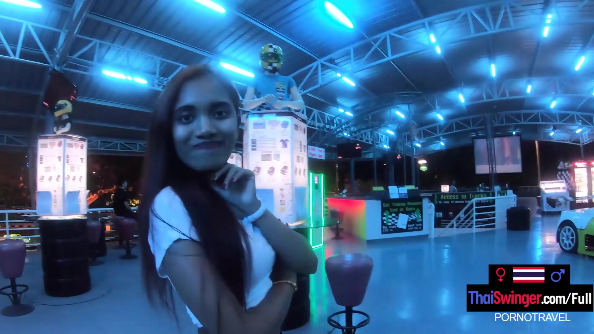 Big ass Asian GF made a homemade porn video after go karting with the BF