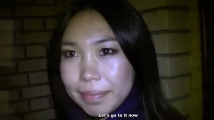 Oriental sucks dong in the wazoo and gives
