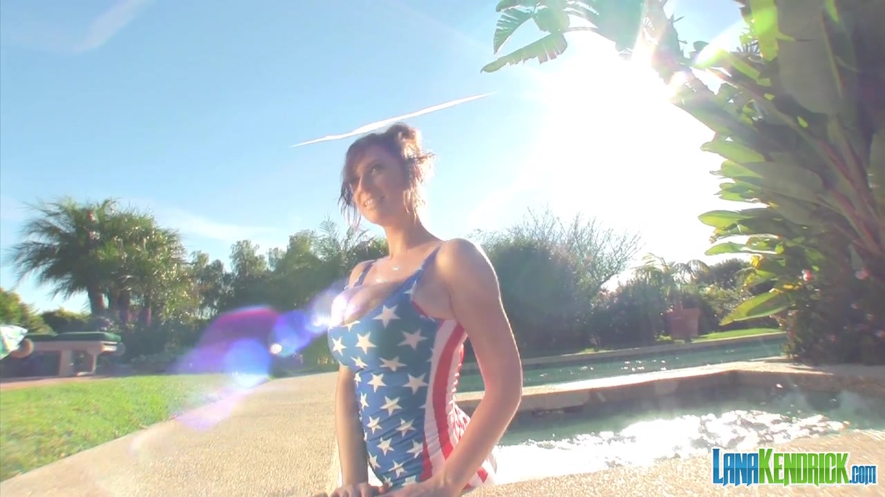Lana Kendrick - Patriotic Hot Tub 1