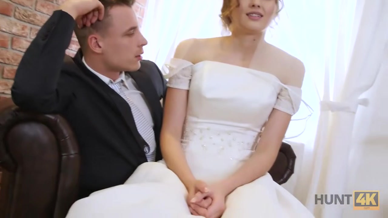 HUNT4K. Cute teen 18+ bride gets fucked for cash in front of her groom