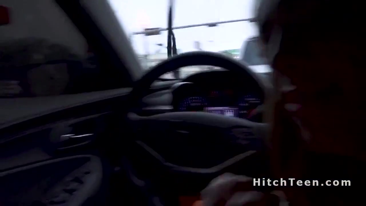 teen 18+ Car Thief Bangs Monster Cock In Car
