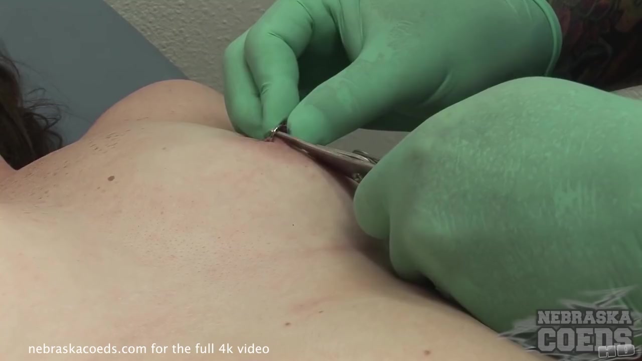 Innocent Nebraska Girl Getting Nipples Pierced