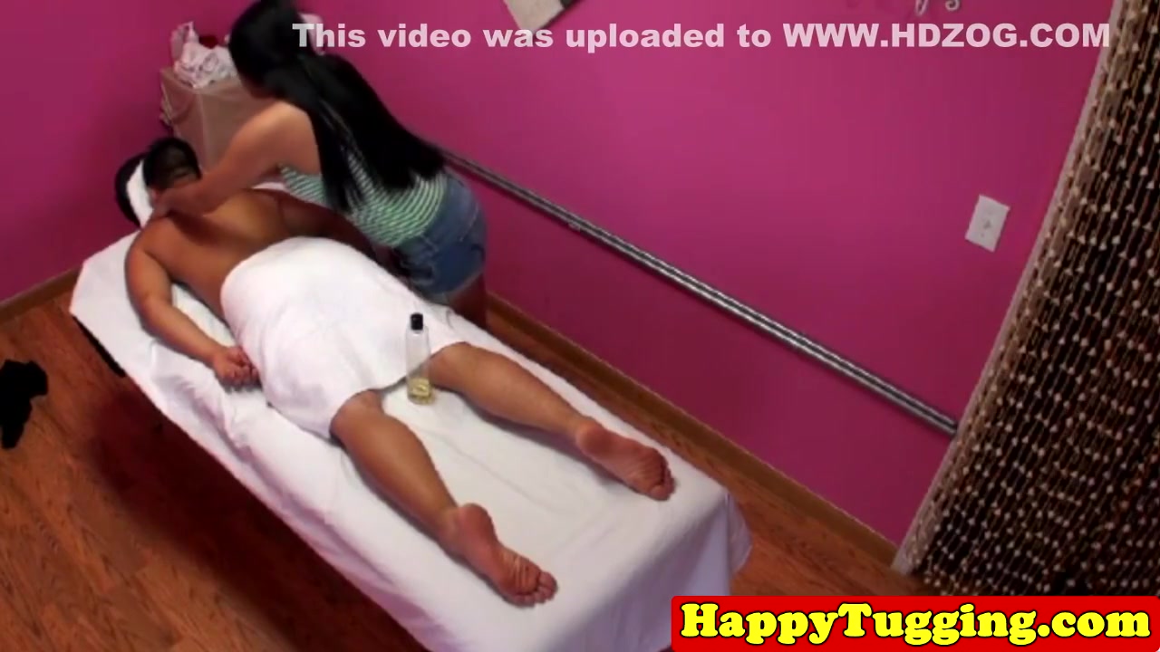 Busty Asian Masseuse Sucks Then Jerks Client