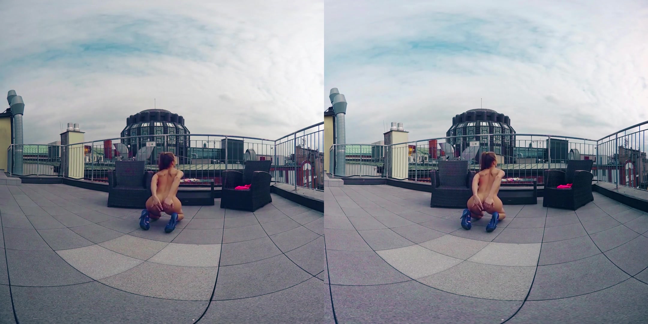 Sara Kay in Petite Sara Toys on the Rooftop - BravoModelsMedia