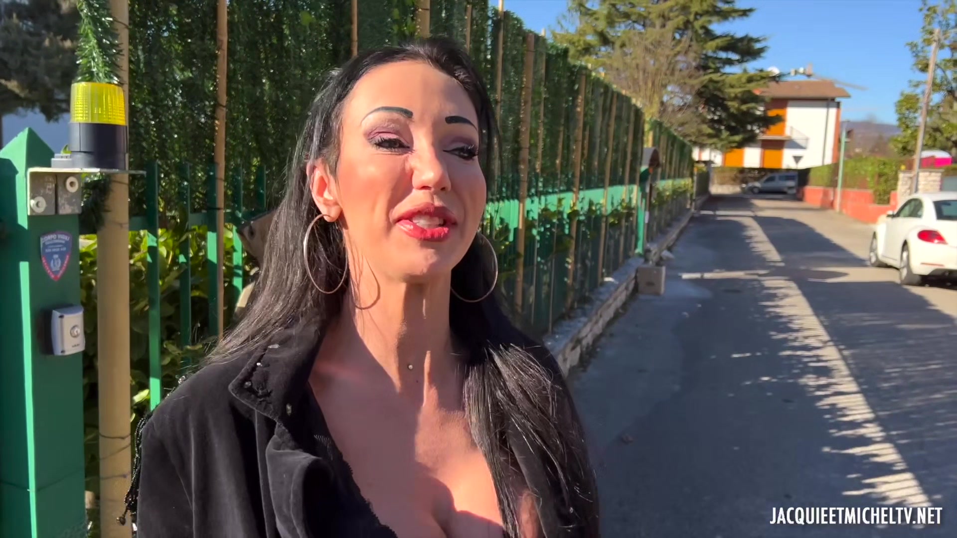 Italian Perfume Shop Worker Laura Seduces with Her Busty Curves
