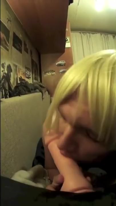 Sissy sucking on big dick and begging for more