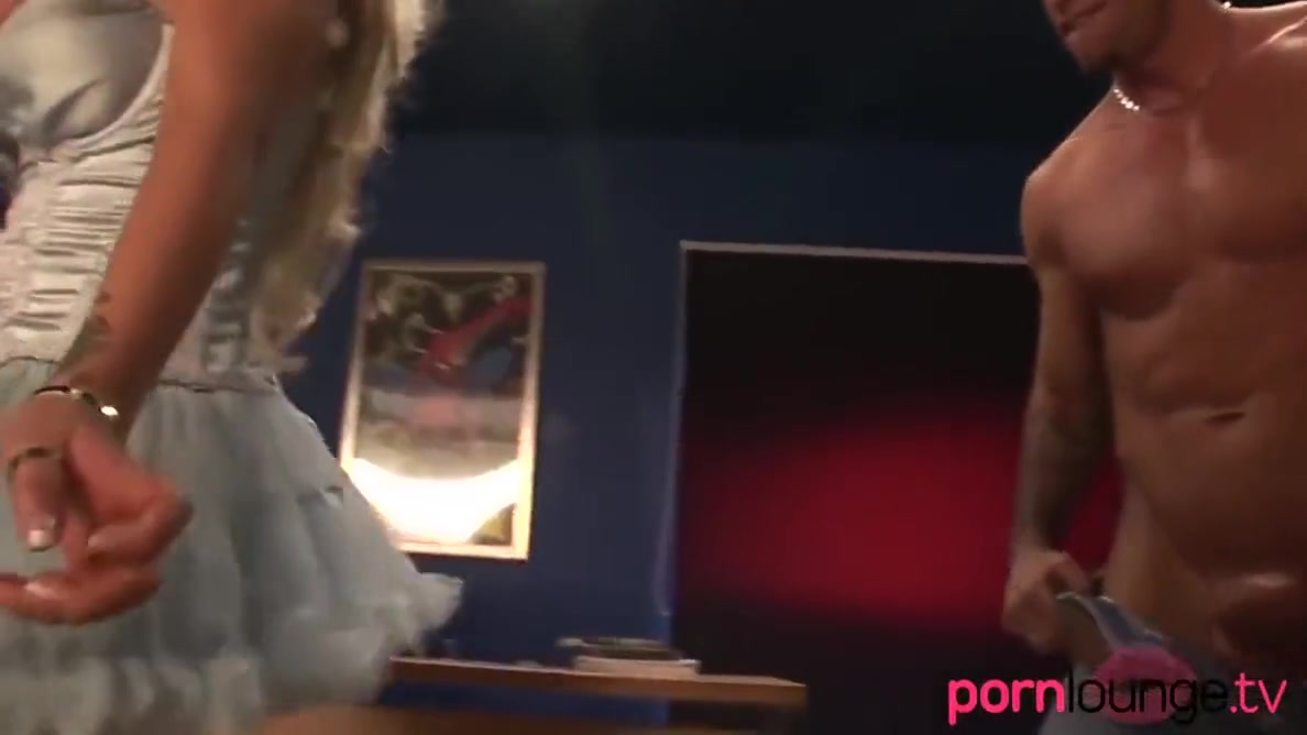 Dong Sucking Costumed Blonde Babe