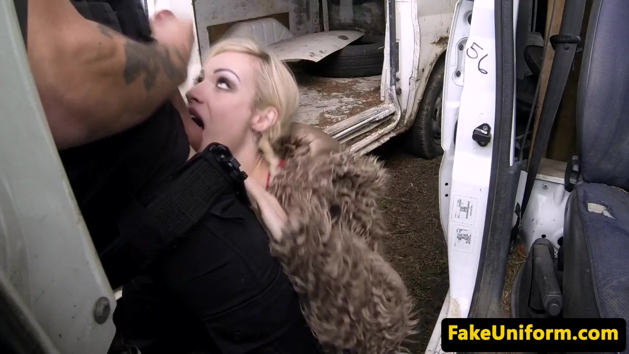reallife UK slag rimming fake officers asshole