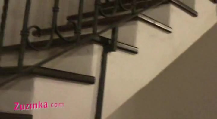 Zuzinka massages tight ass with a lot of oil