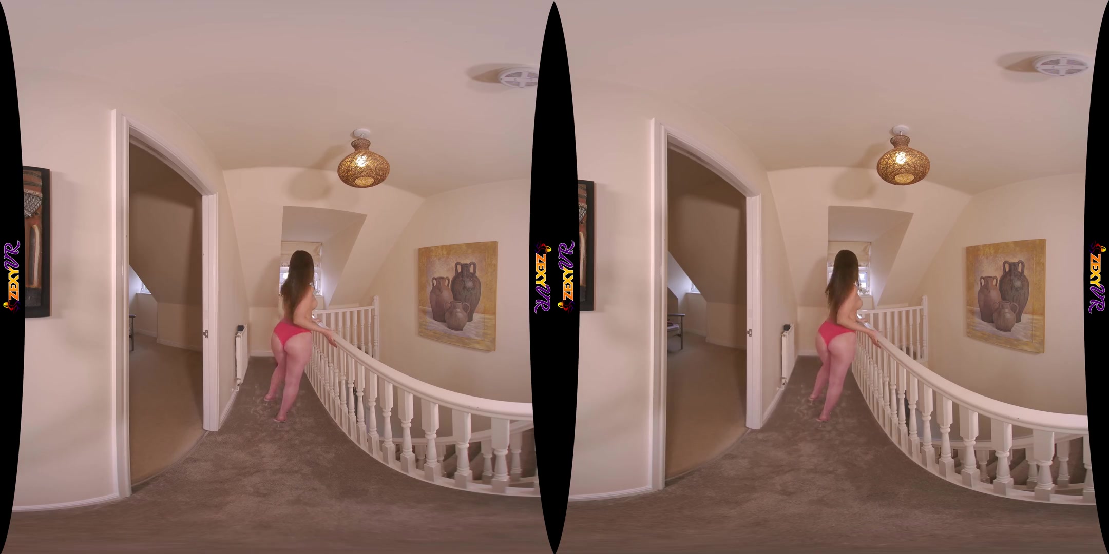 Follow Me - Big Tits Amateur in Red Lingerie Stripping