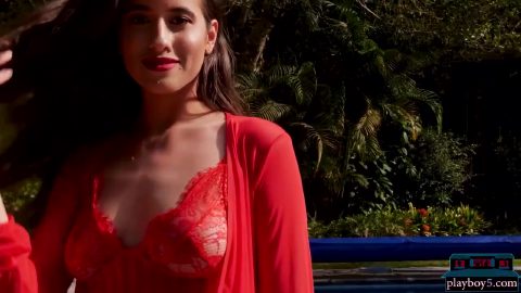 Megan Blake In Hot Model Solo Softcore Porn Video Outdoor In A Garden