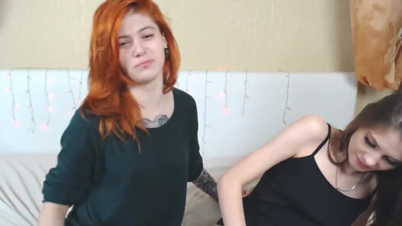 hot brown haired and redhead lesbians