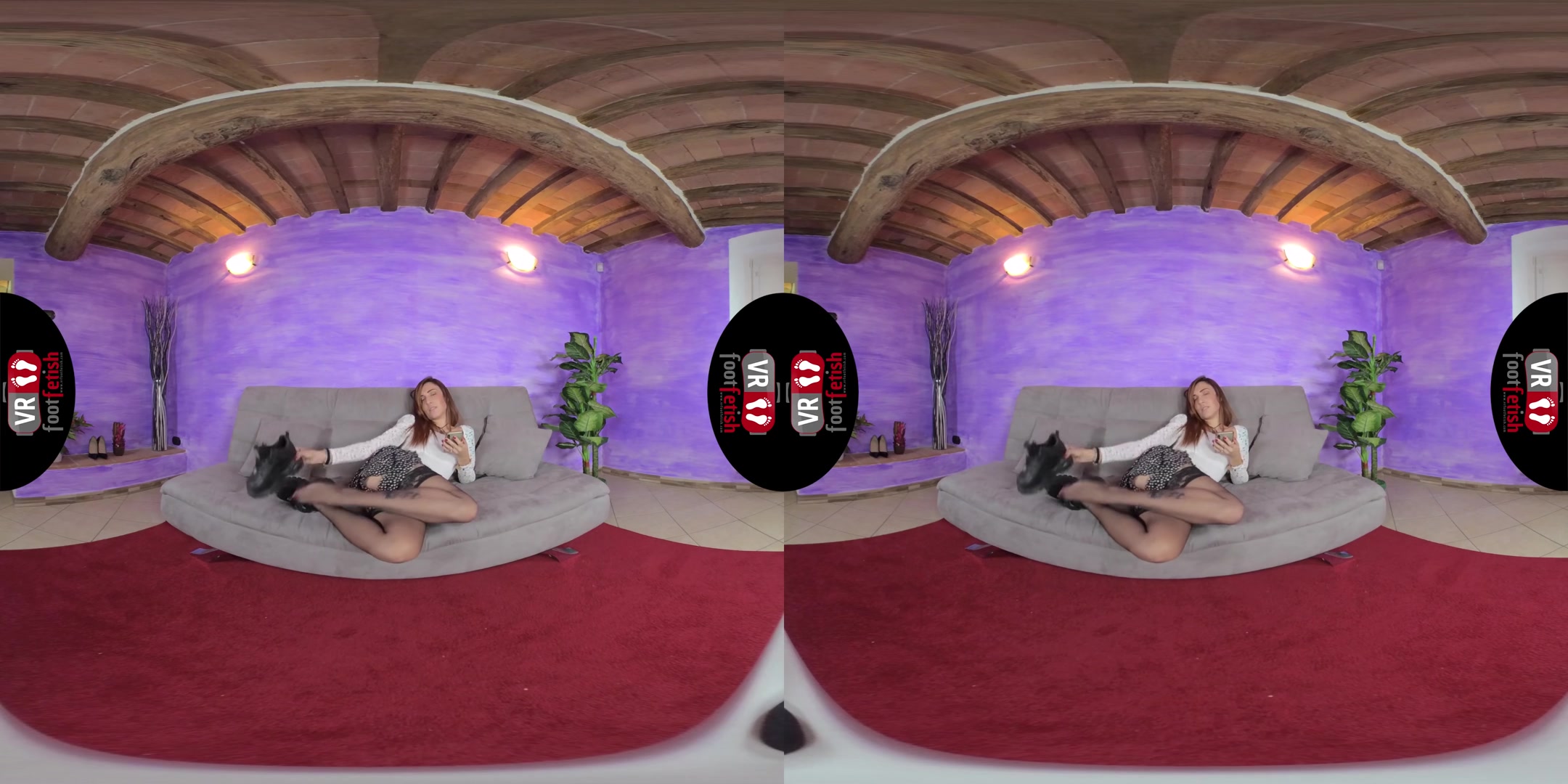 Gorgeously Seductive Aradia Shows Off Her Fabulous Feet - VRFootFetish