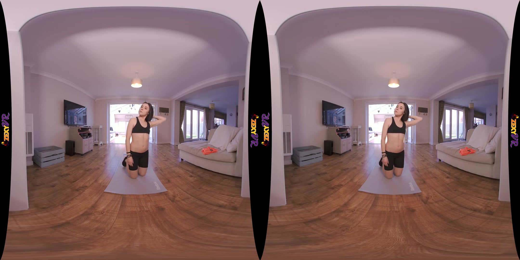 Stretch With Me - Sexy Ella Jay Stripping - SexLikeReal
