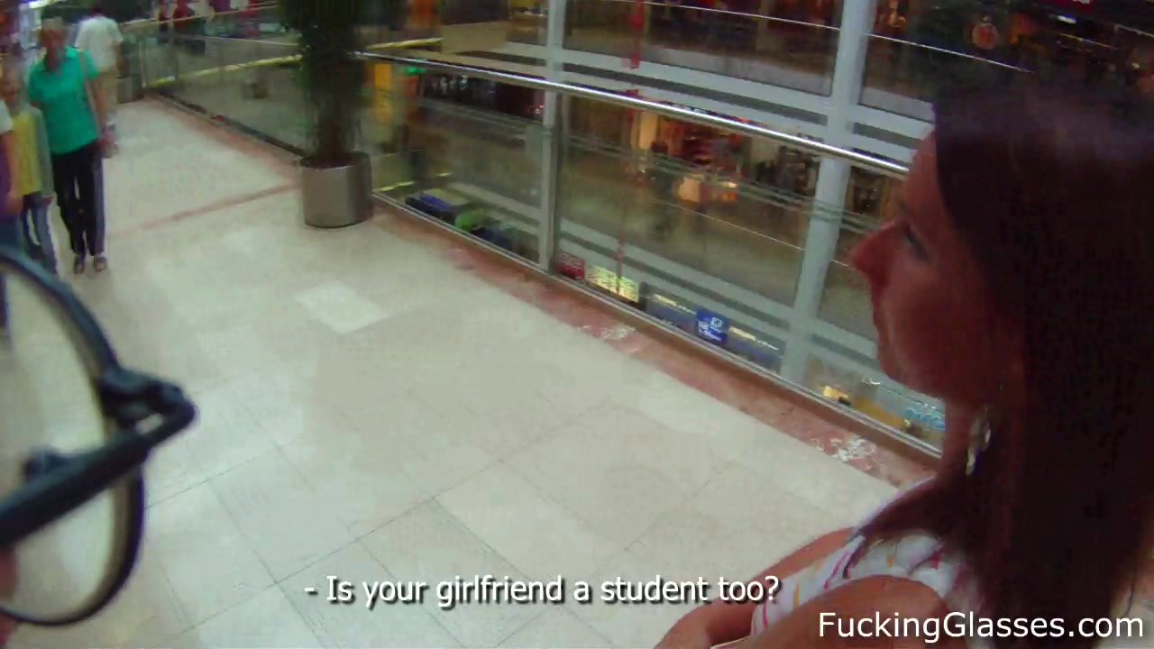 Fucking Glasses - Sweet strawberry fuck in a WC