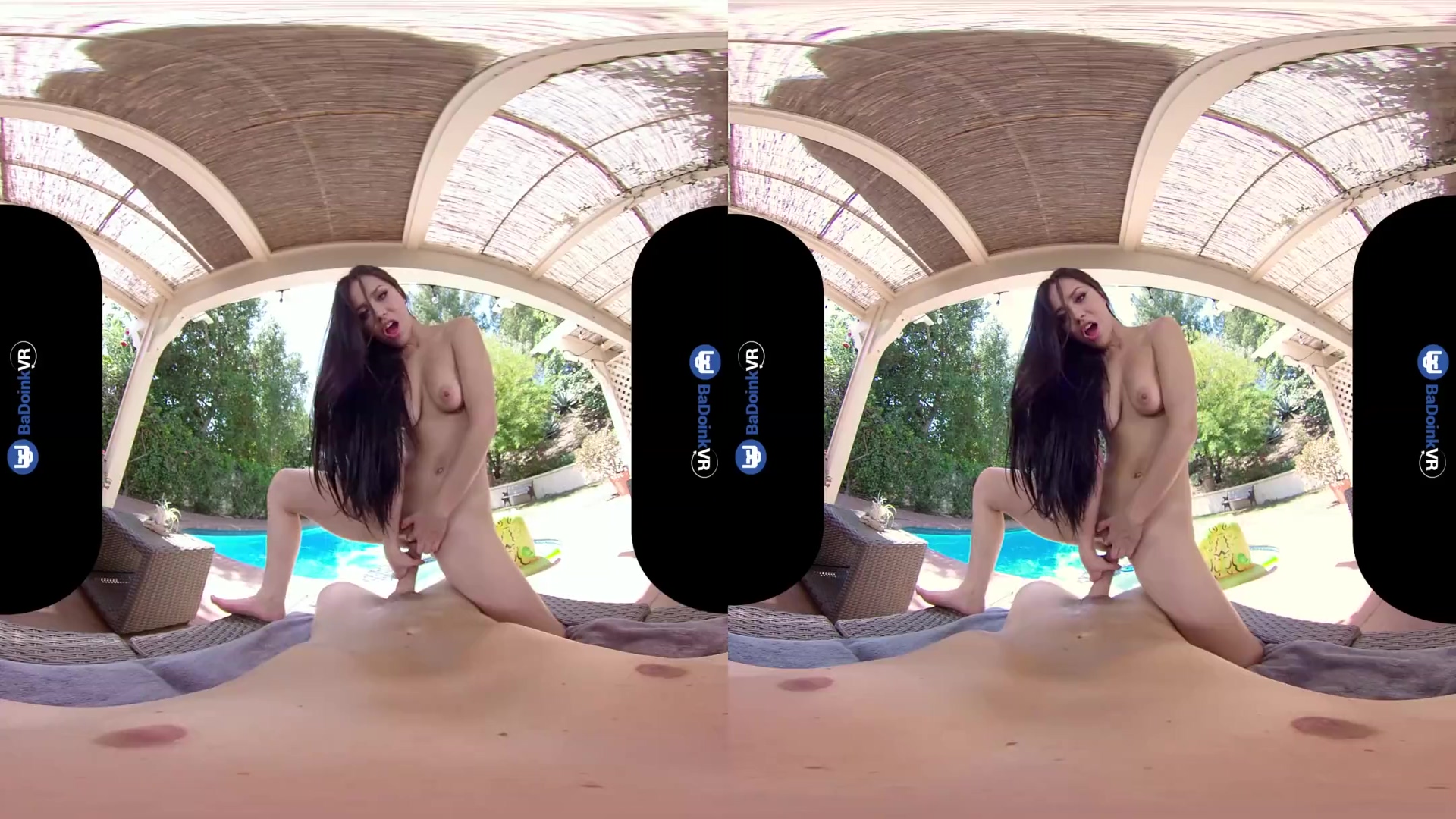 Vr Porn, Brunette Babe And Alina Lopez - One On One Outdoor Sex Party