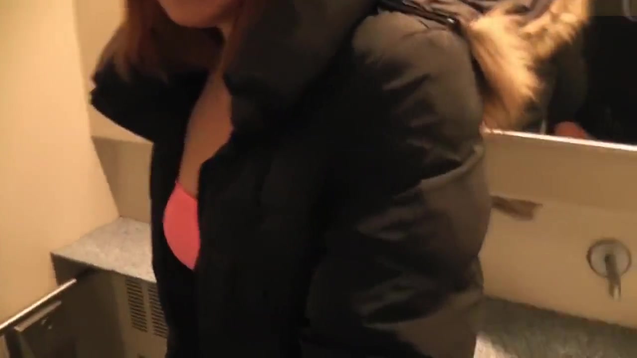 Redhead German in Grey Puffy Jacket and Fur Hood Sex