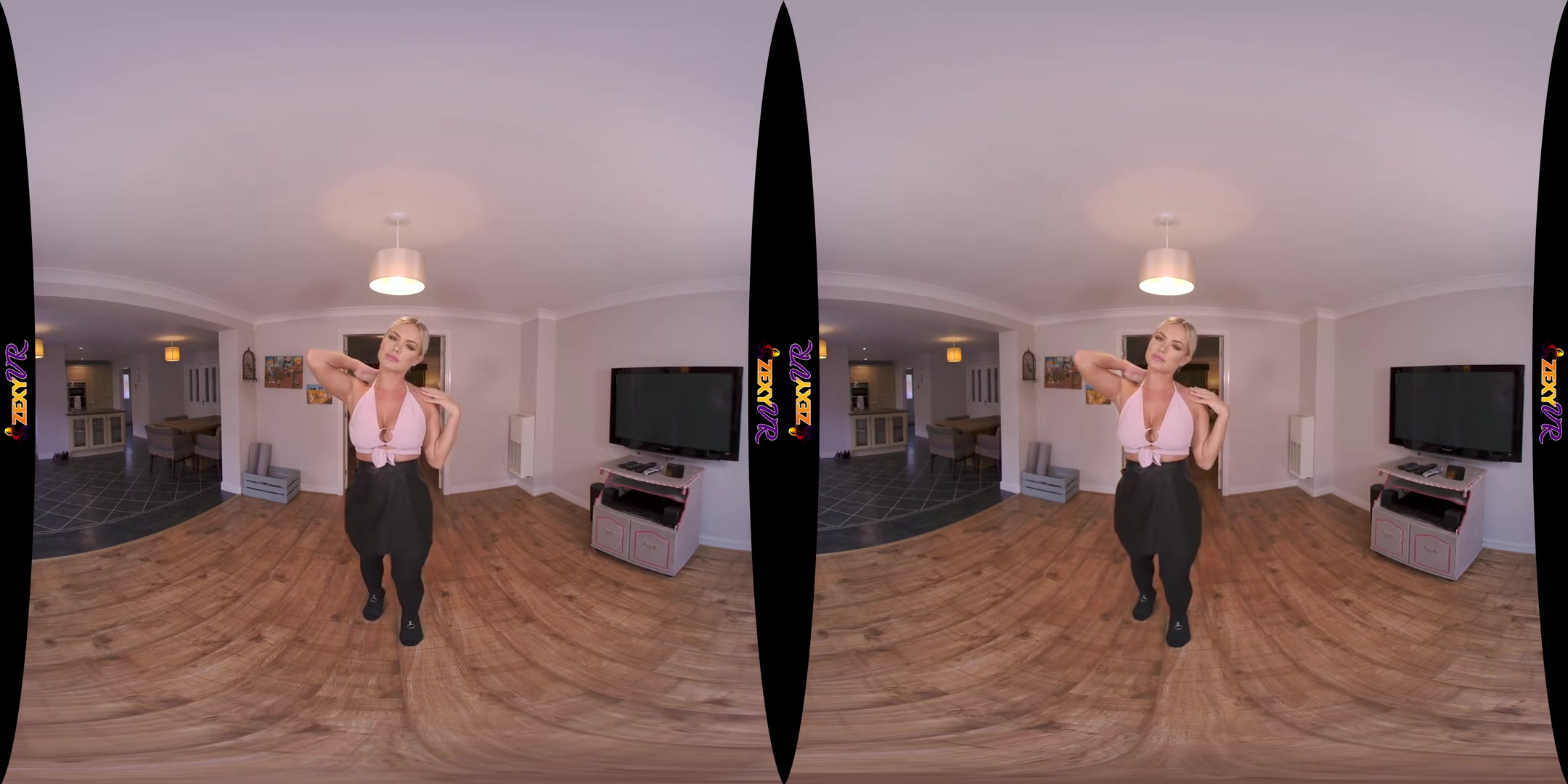 Down For Some Fun - Big Tits Blonde Solo Striptease Virtual Reality