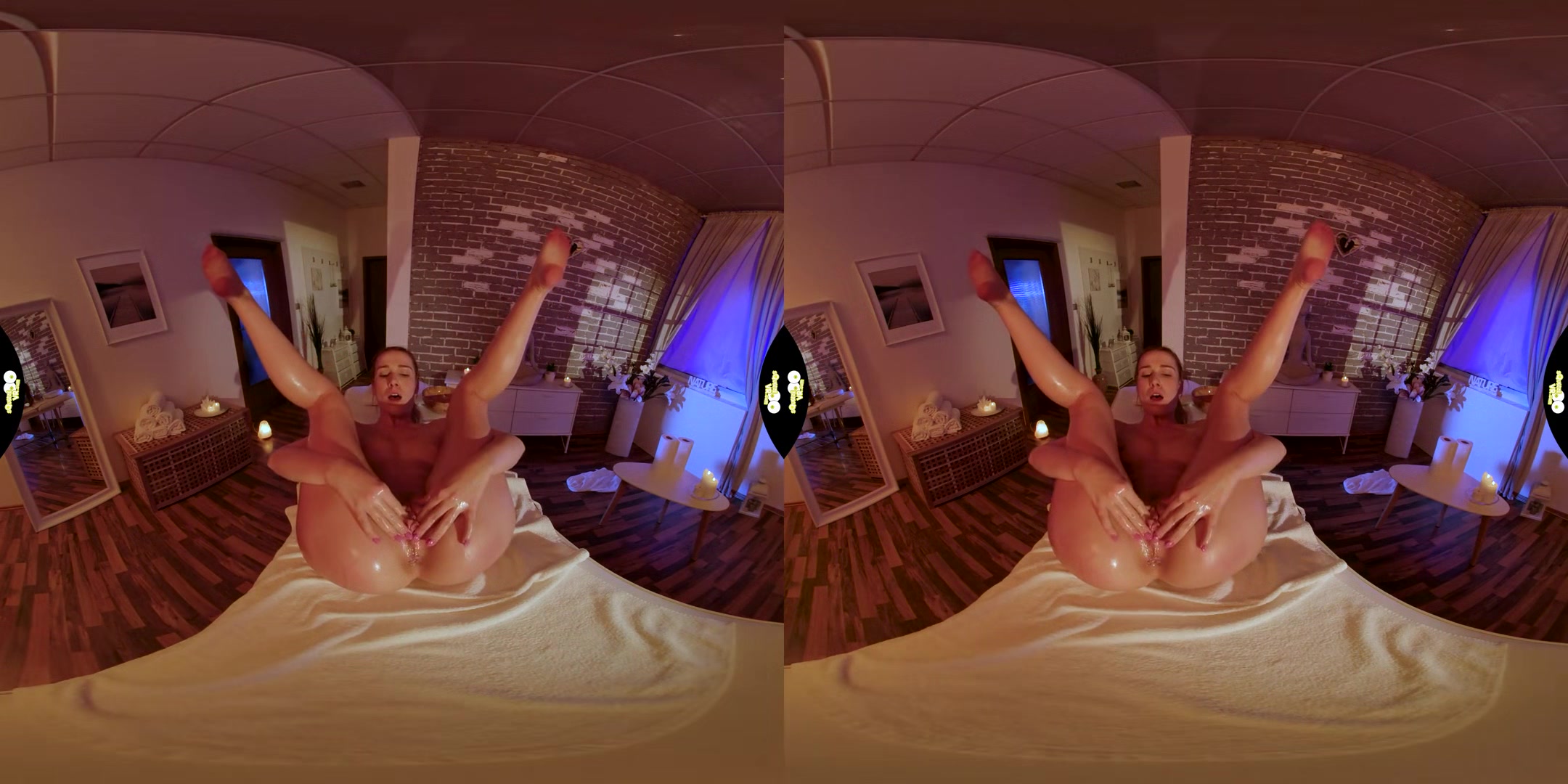 First Me! - Pornstar Solo Masturbation with Oil