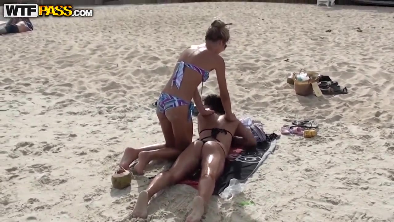 Tiffany and her female friend visit Thai beach