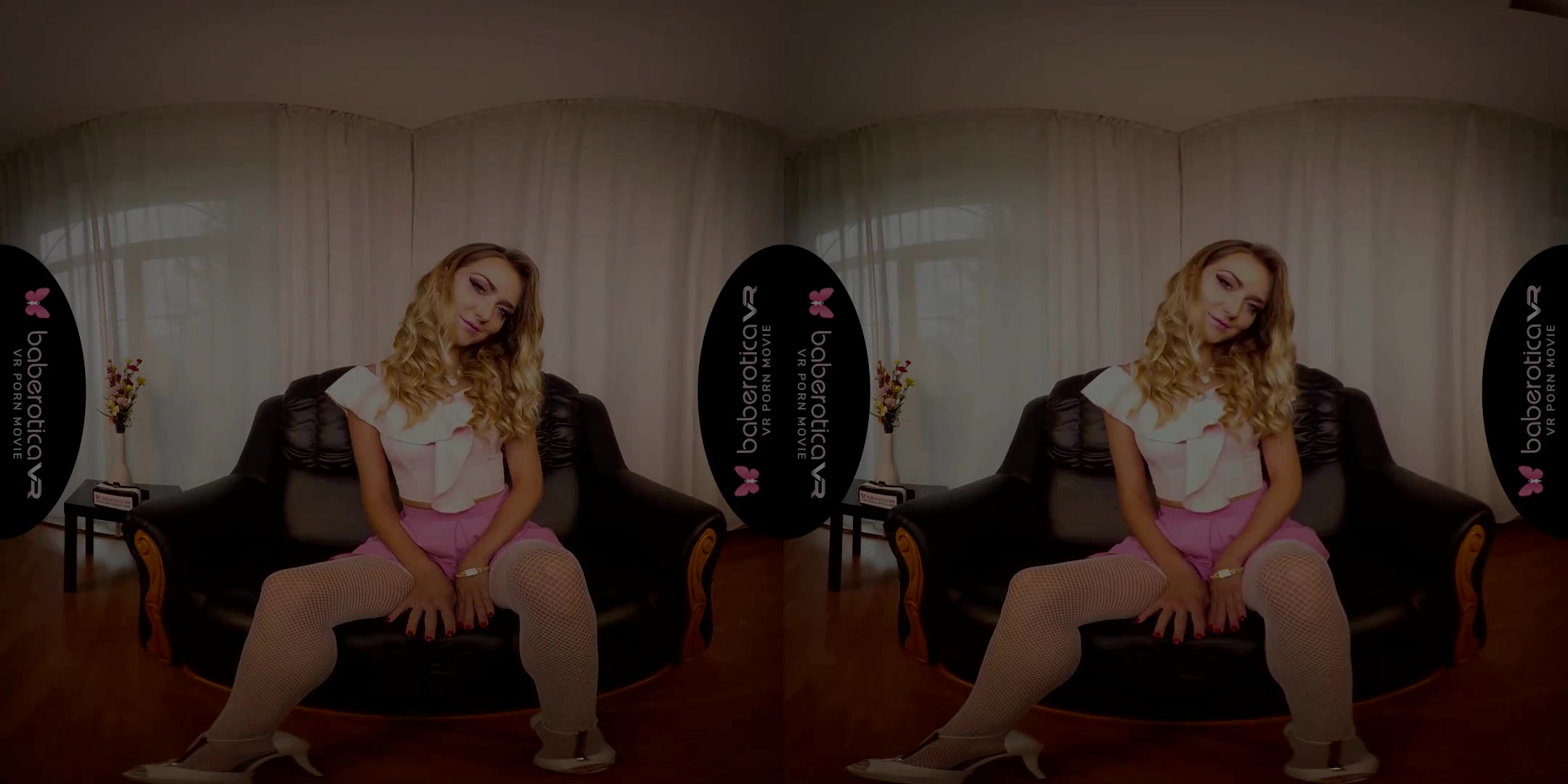 Victoria Puppy With Curly Hair Fuck Herself In VR Action - Hot Blonde Pornstar Solo with a Toy