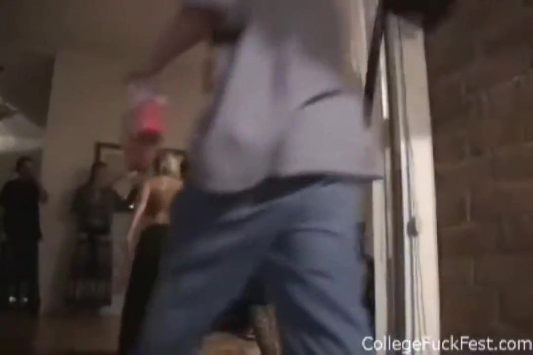 teen 18+ Slut Gets Spitroasted In Horny Frat Scene 6 Min