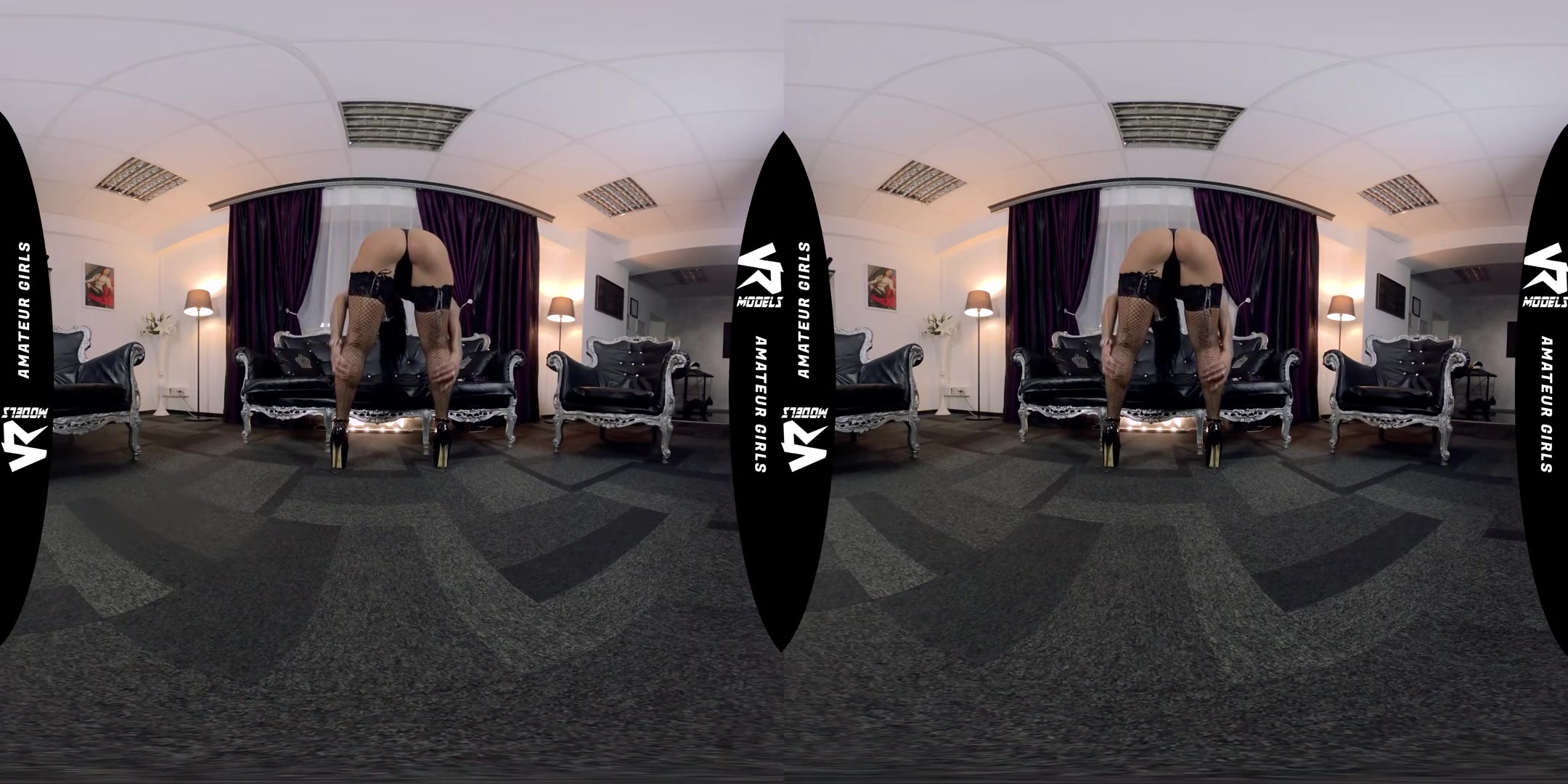 Mistress Kennya - Fishnet Stockings And Shiny Pantyhose; Teased by a Dominatrix