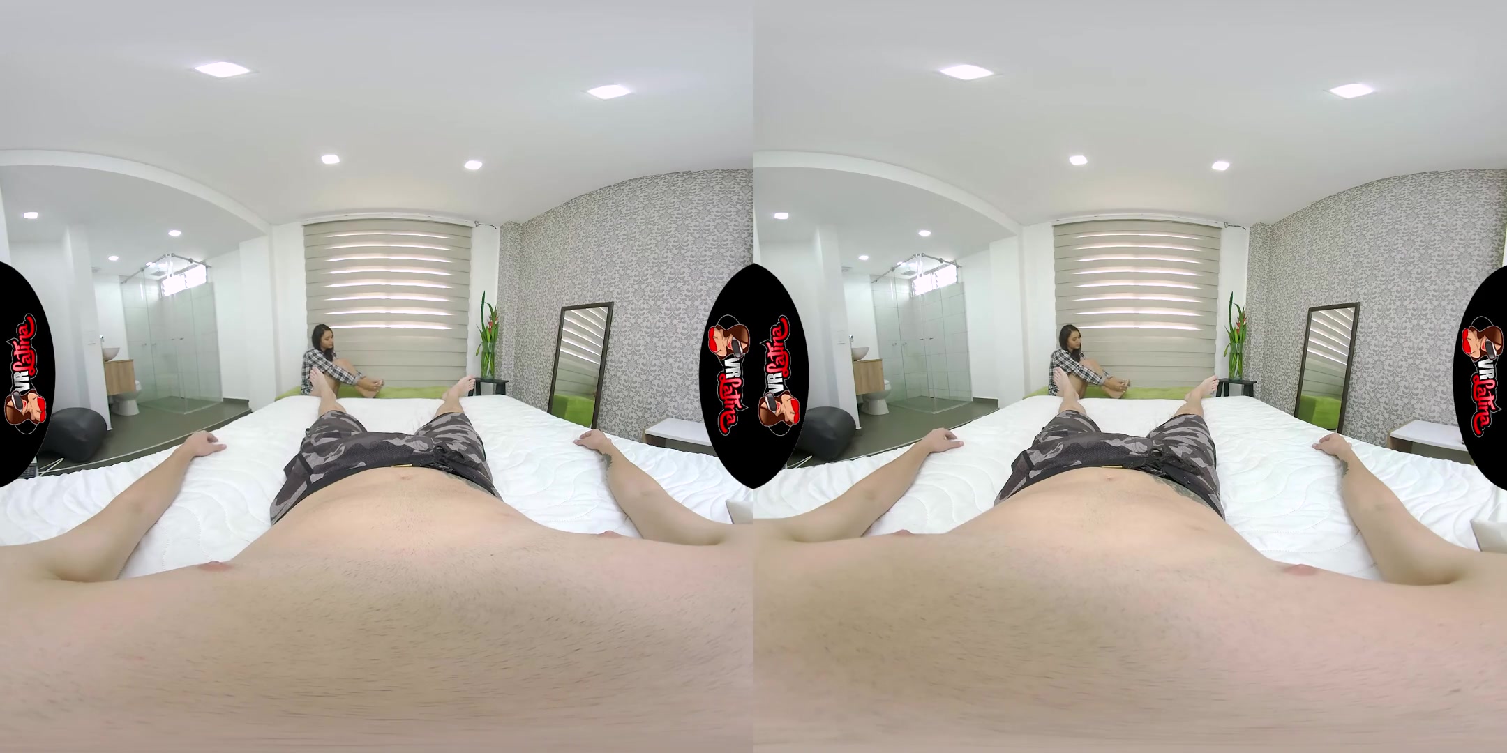 Laying With Lia - Latina teen 18+ Coed Blowjob and Footjob and Fucking