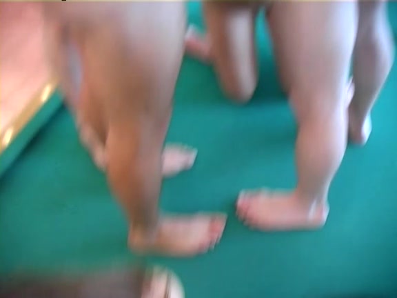 students 18+ fuckfest on a pool table