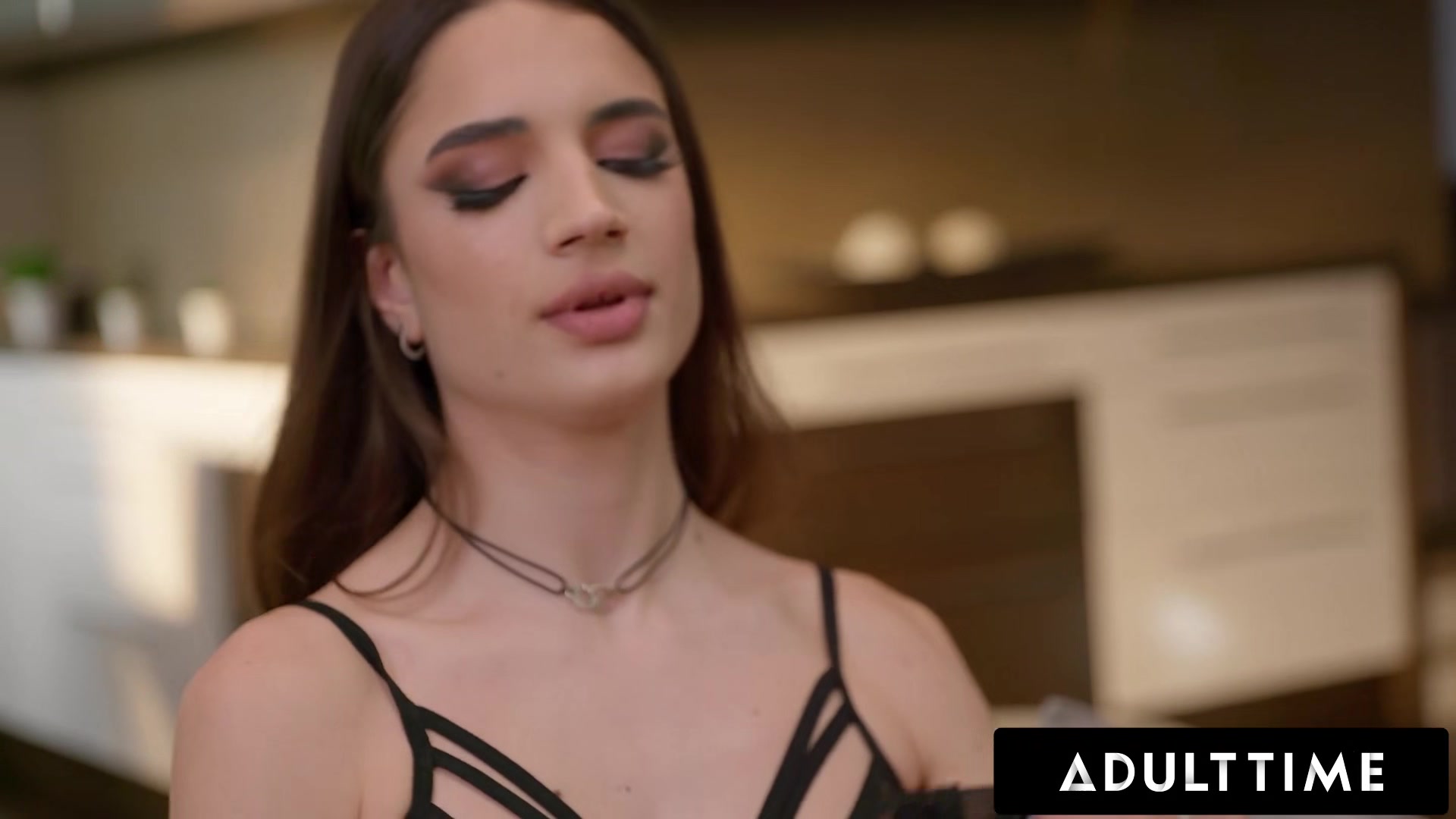ADULT TIME - French Babe Candie Luciani Pussy DESTROYED In Intense Double Penetration Session!