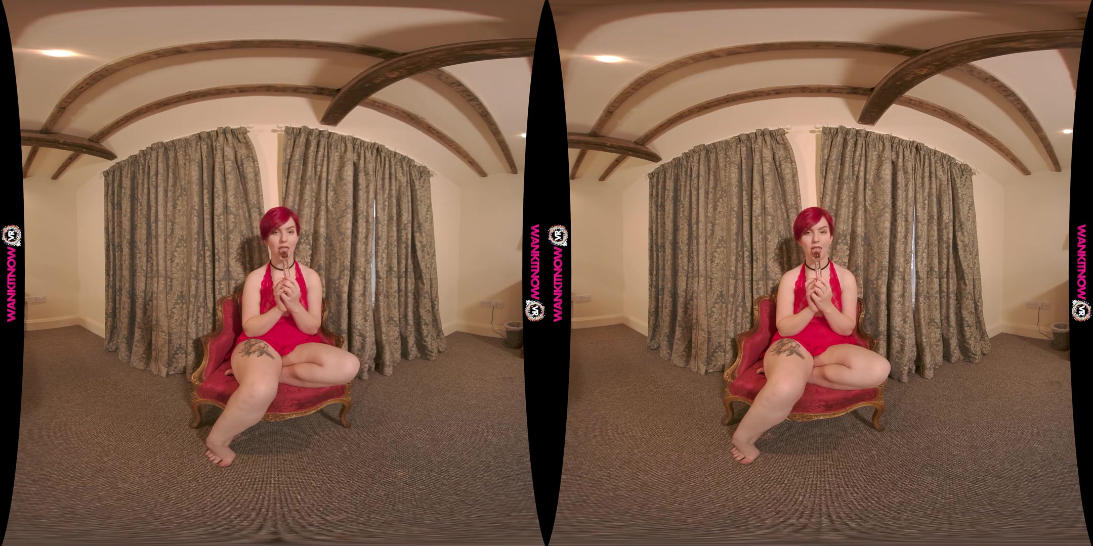 Red Light, Green Light; Hot Redhead Solo Masturbation