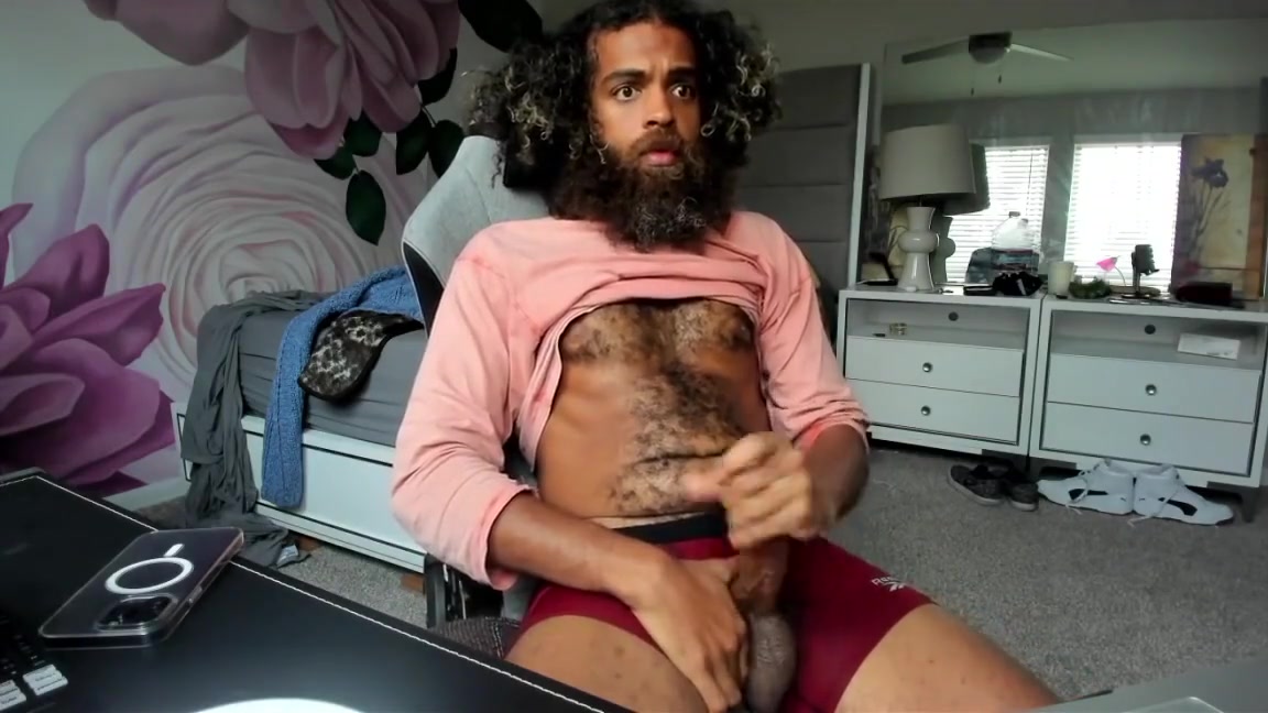 Jerks Thick Hairy Cock Cum Pours - Rock Mercury