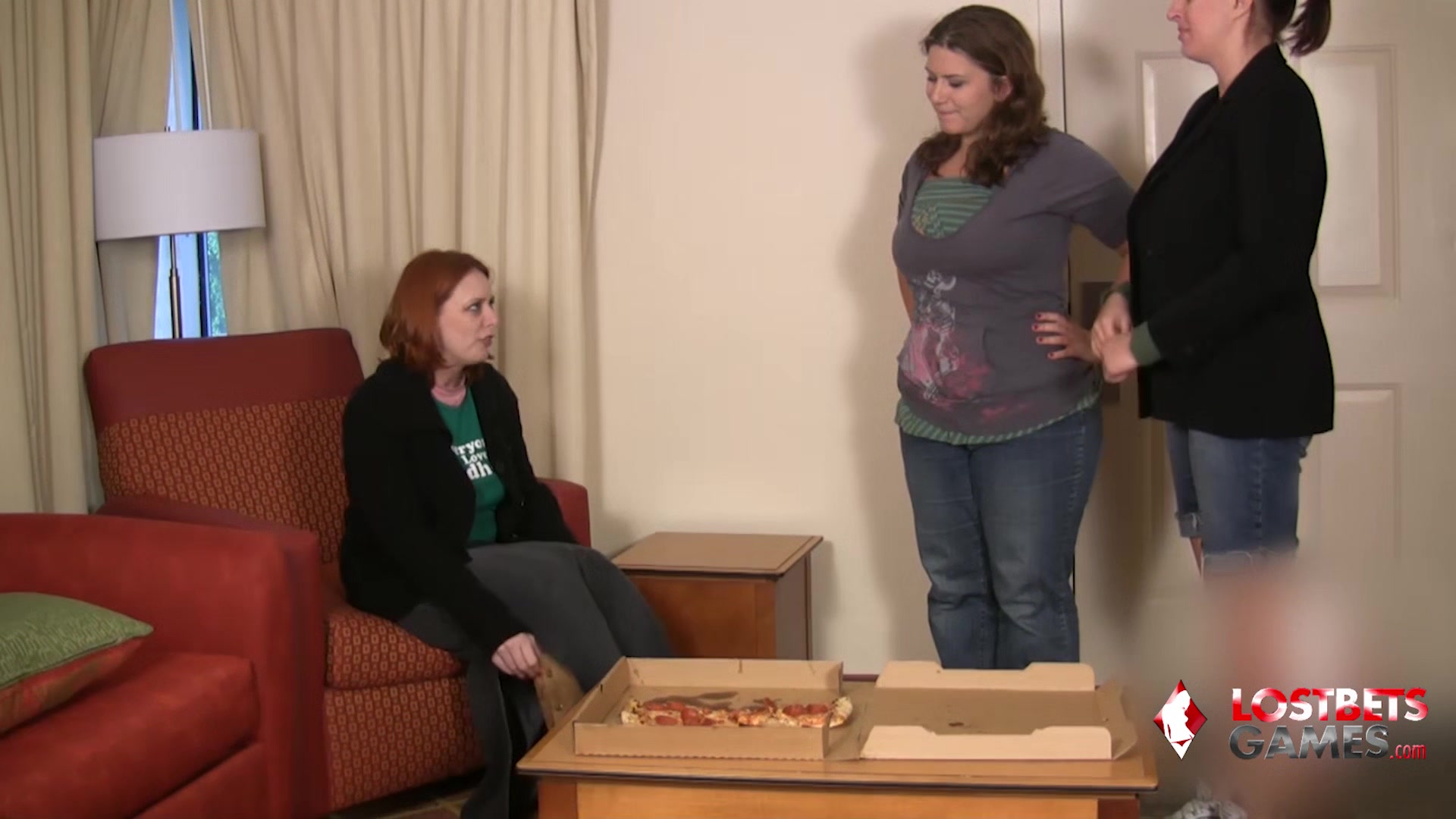Wednesday, London, and Kimberly Play a Naughty Strip Game