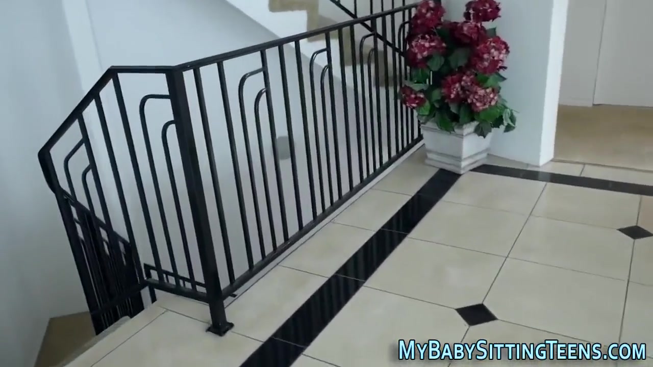 Babysitter Takes Cum Load