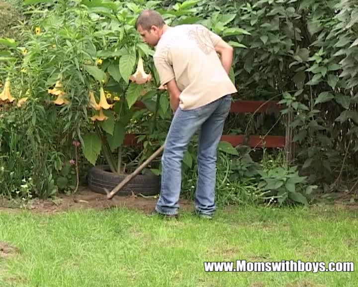 Mature Widower Takes Advantage Of The Young Gardener