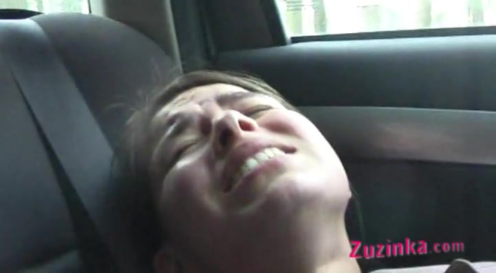 Oral sex in car with czech amateur Zuzinka
