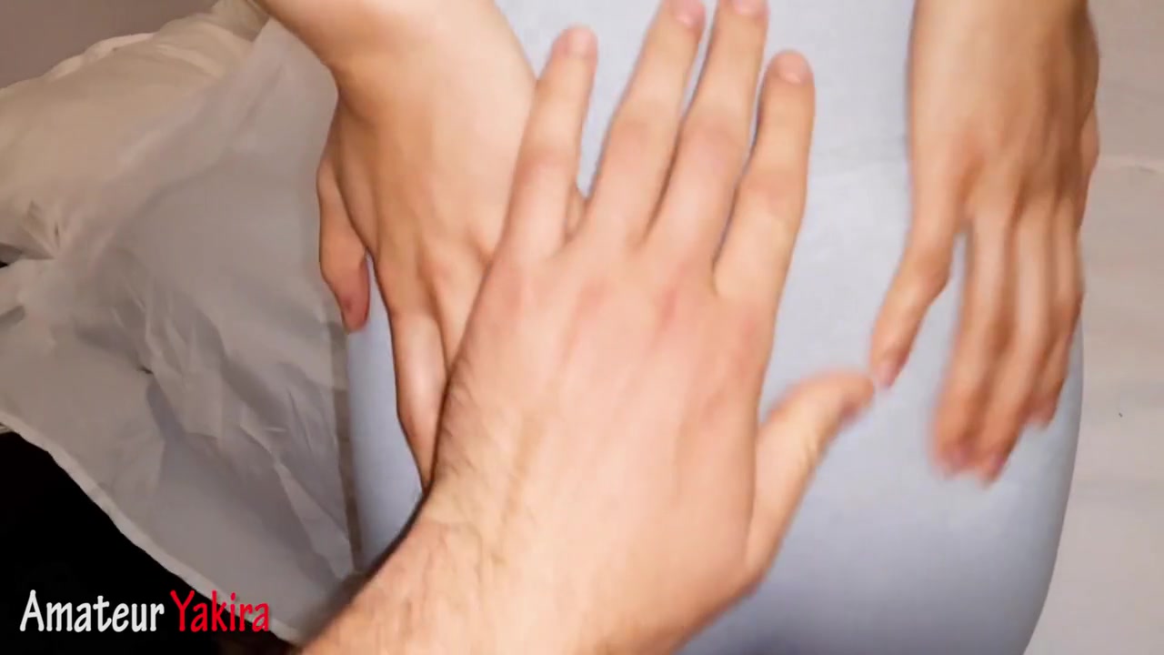 Asian teen 18+ Asking Me To Cum On Her Leggings !! Cock Rubbing Pussy !!