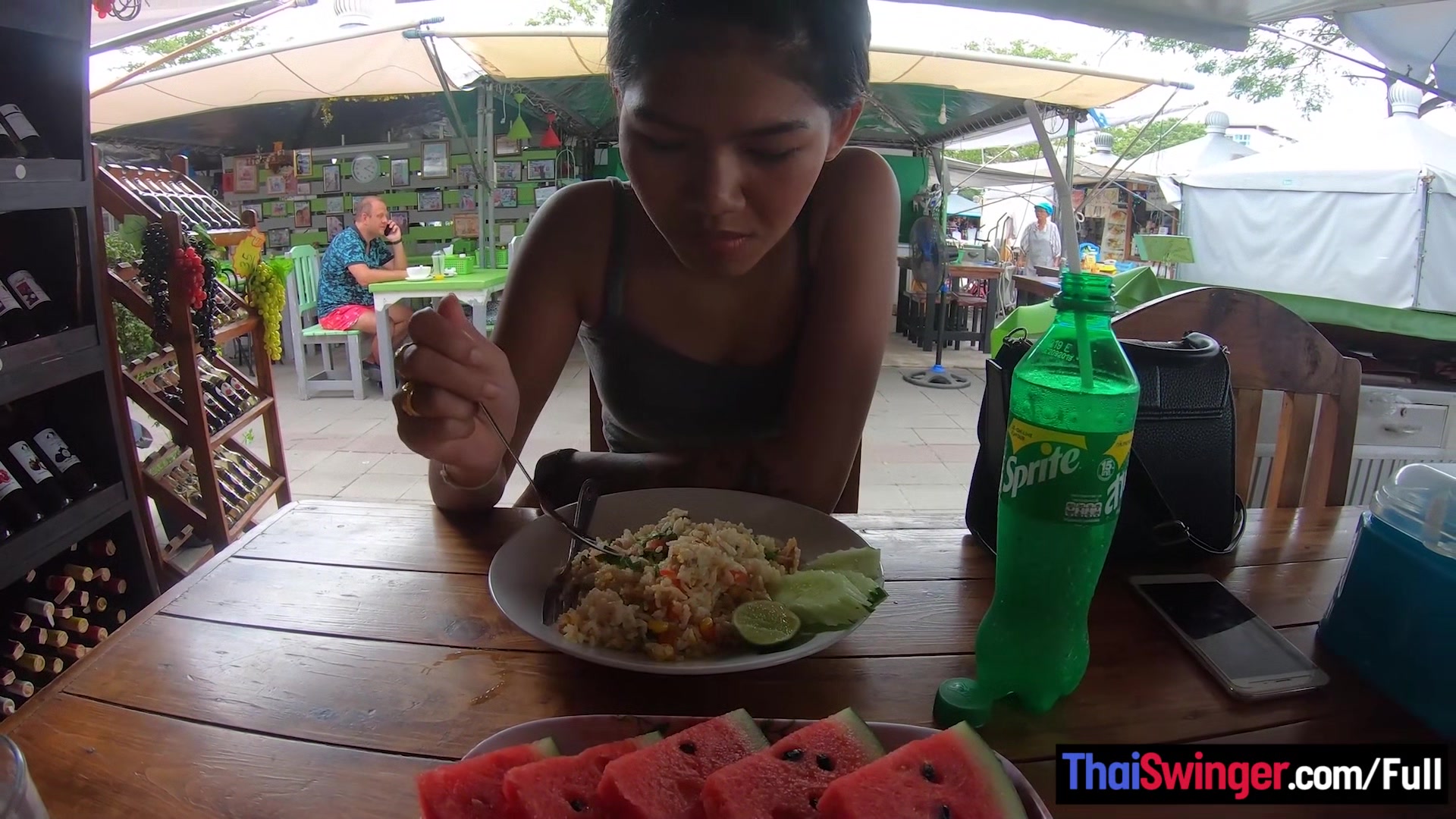 Real amateur Thai teen 18+ cutie fucked after lunch by her temporary boyfriend