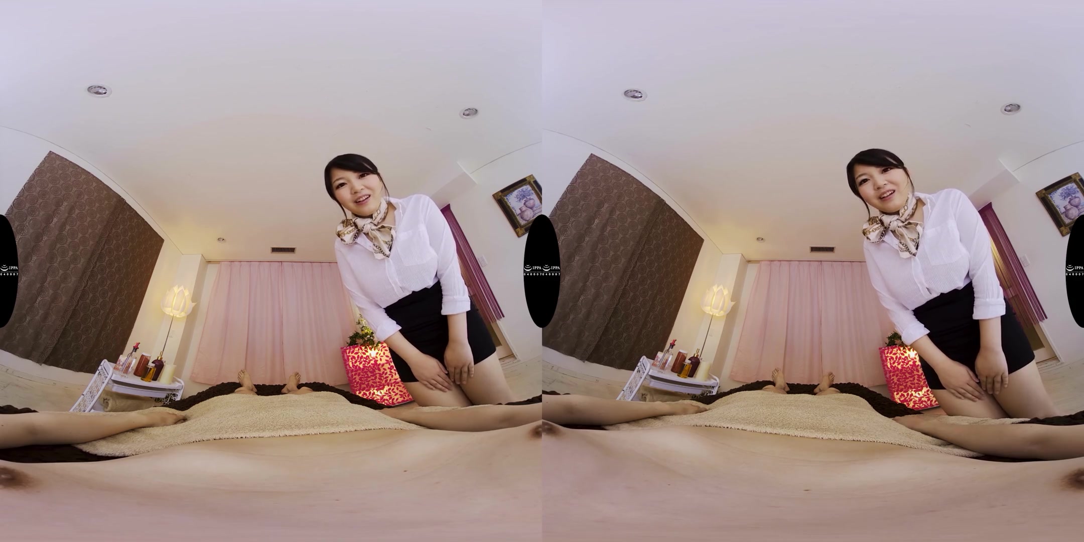 Big Tits Beautician Covered in Oil And Fucking You Until Your Balls are Empty; JAV Idol Massage Parlor