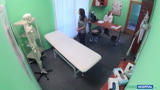 Hot spanish patient Jimena makes doctor cum twice