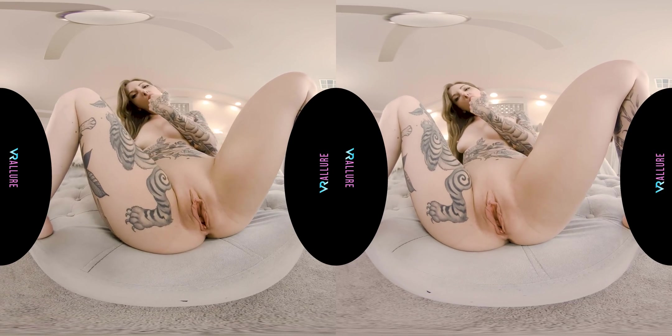 What Do You Think Of My Tattoos? - Alt-girl Solo Striptease and Fucking a Tommy Torso