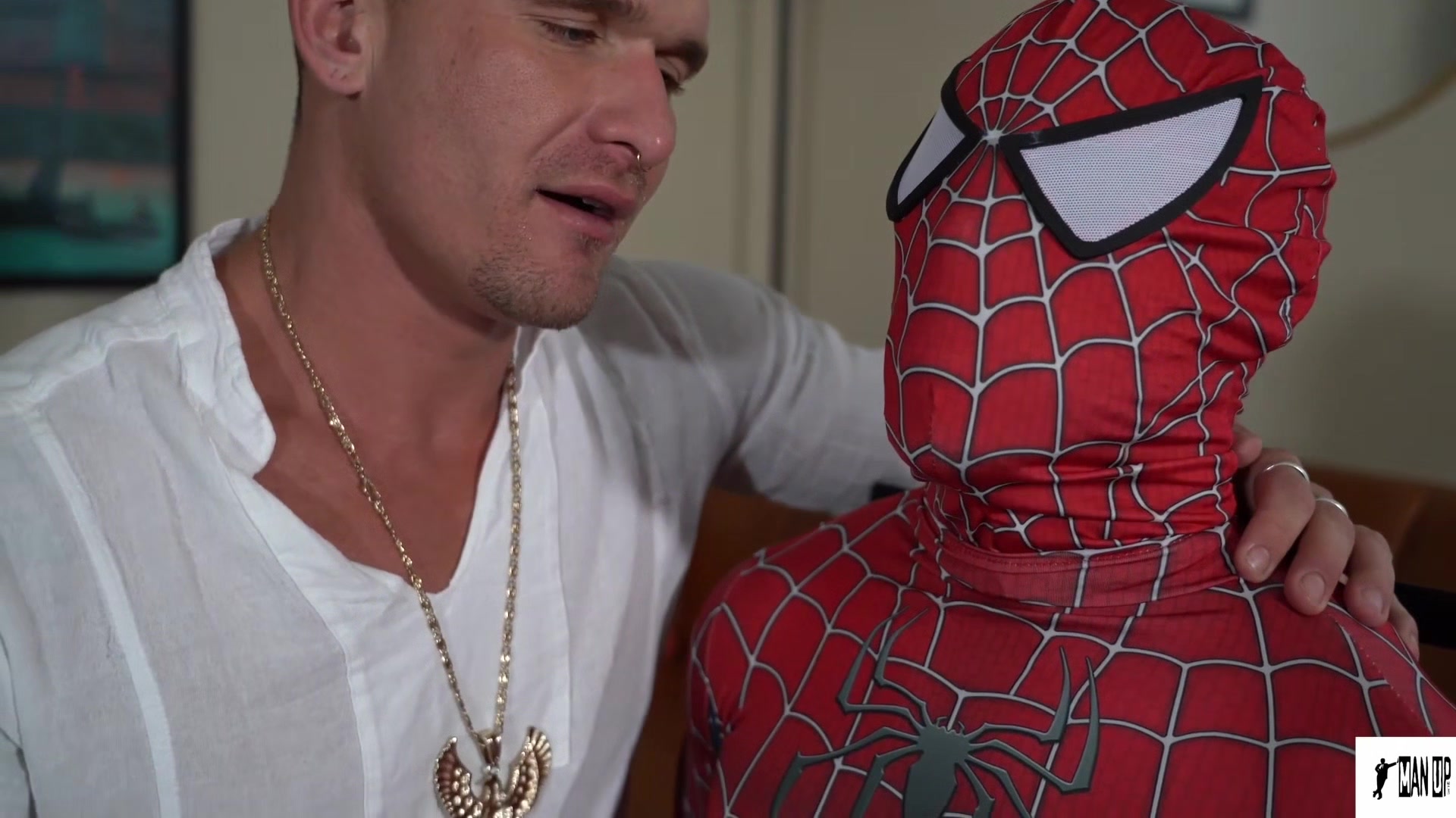 Superhero Spiderman’s BBC gets all Jizzed up at ManUpFilm