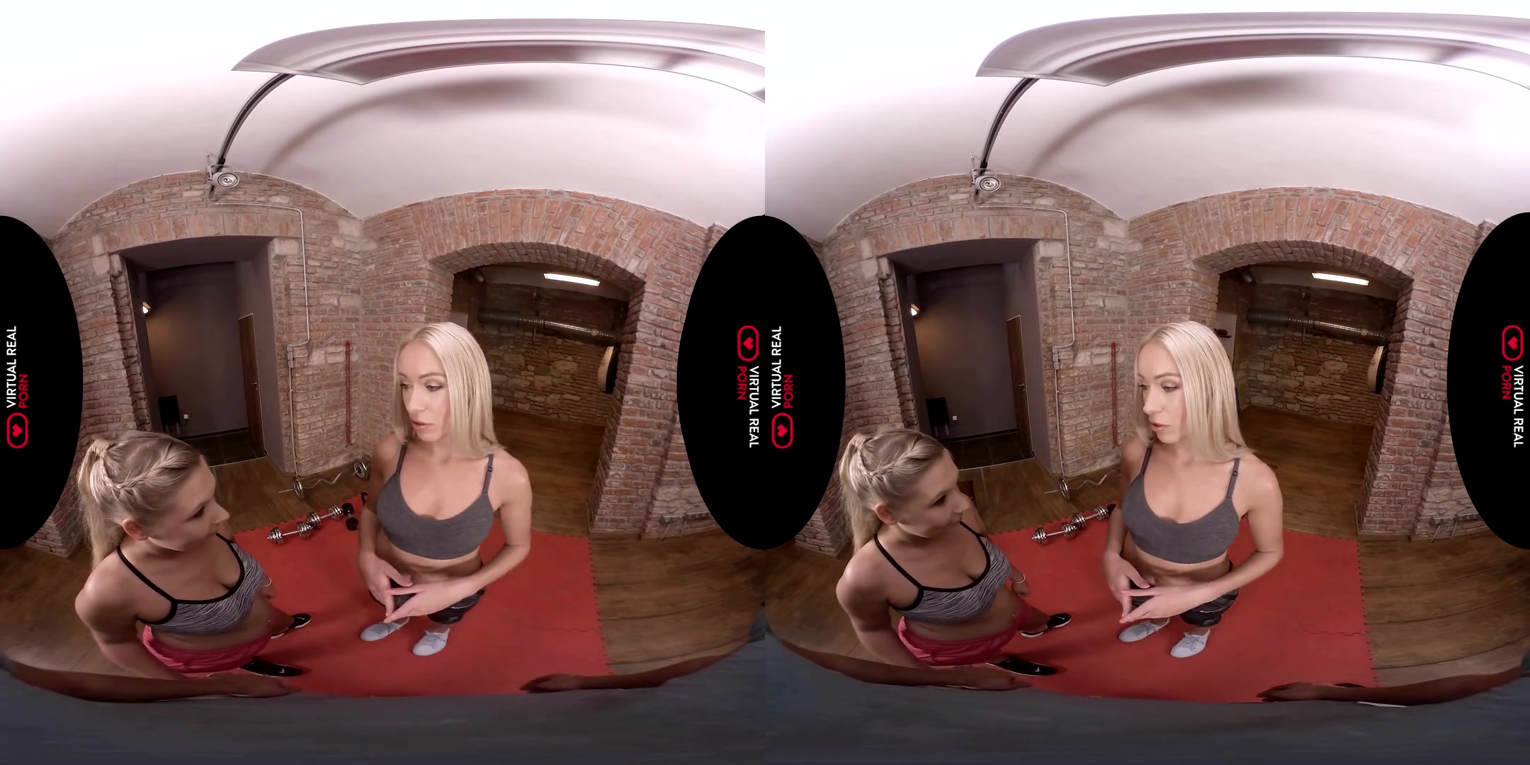 Angelika Grays & Lena Nitro in Threesome Workout - VirtualRealPorn