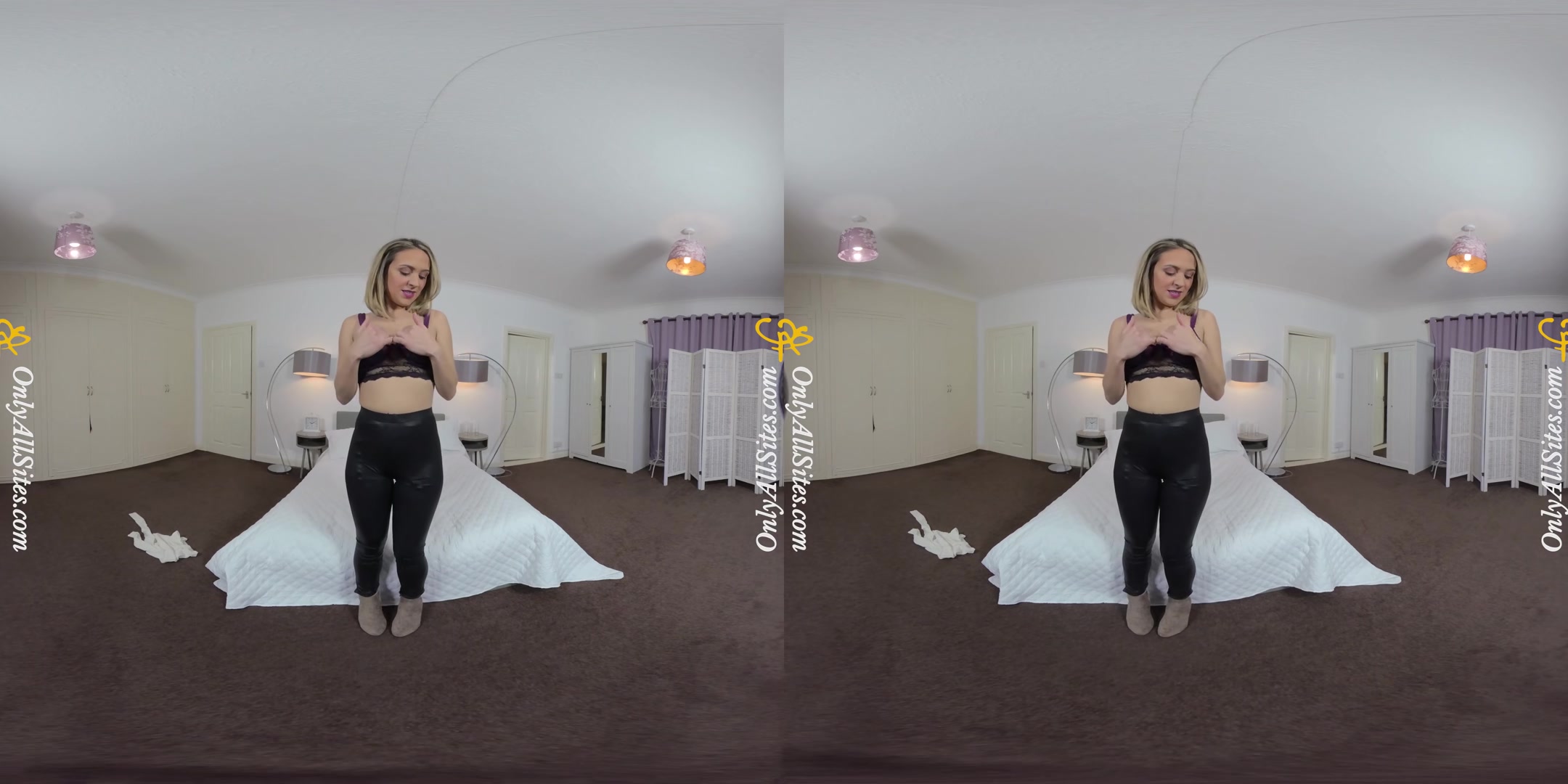 Samantha - Skinny Blonde Babe Sexy Striptease - OnlyTease