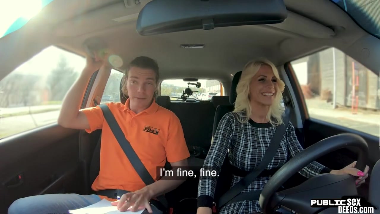 MILF driver gets pussy fucked in POV by her instructor