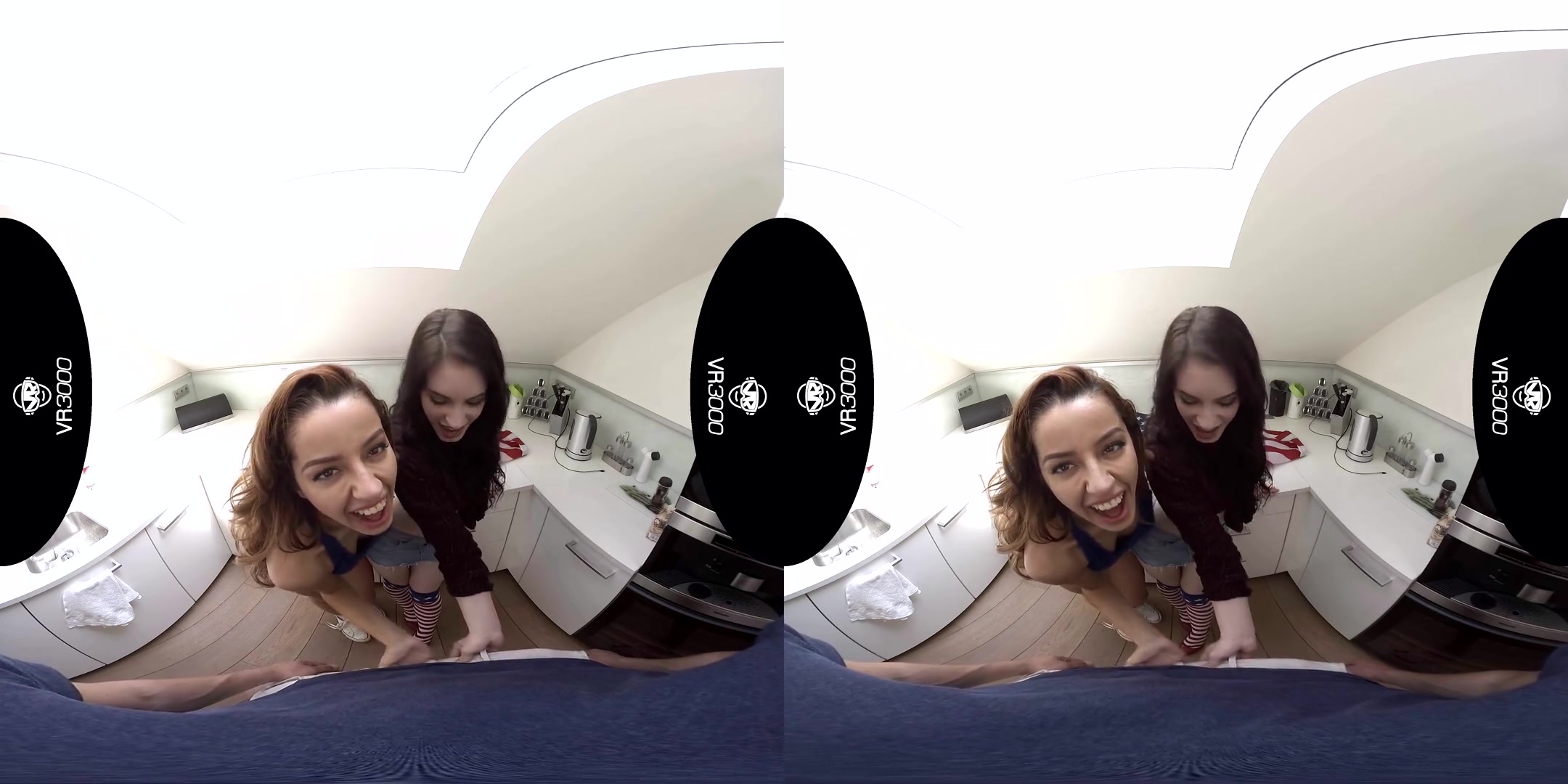 Vanna Bardot & Anna De Ville in 4th of July Threesome - VR3000