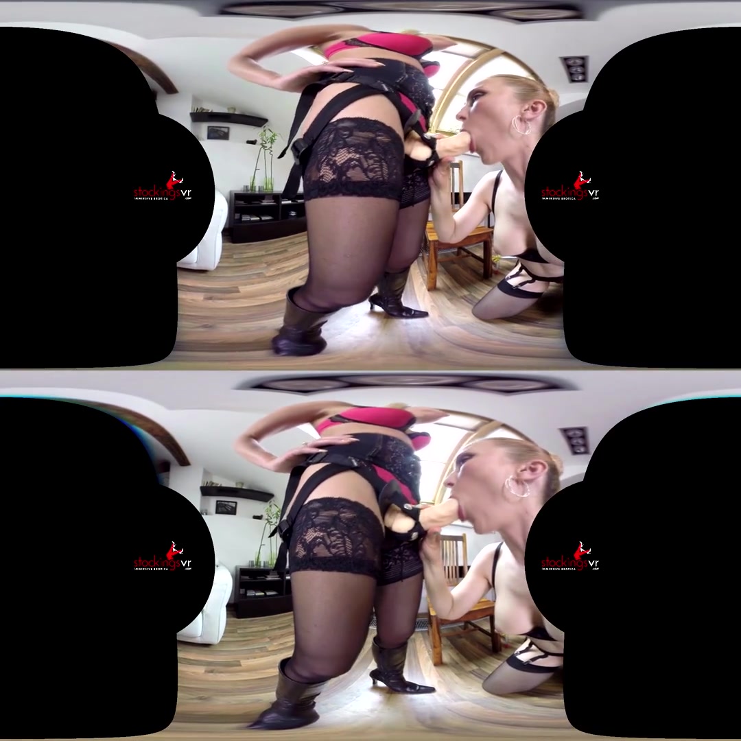 Mandy Paradise & Victoria Puppy in Slut Starring Mandy Paradise and Victoria - StockingsVR