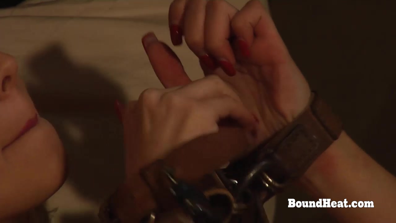 Handcuffed Lesbian Slave Trying To Escape From Prison