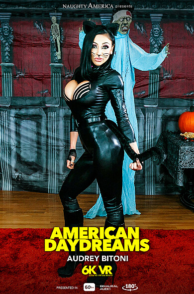 Treat yourself this Halloween with a busty cat girl thirsty for cream
