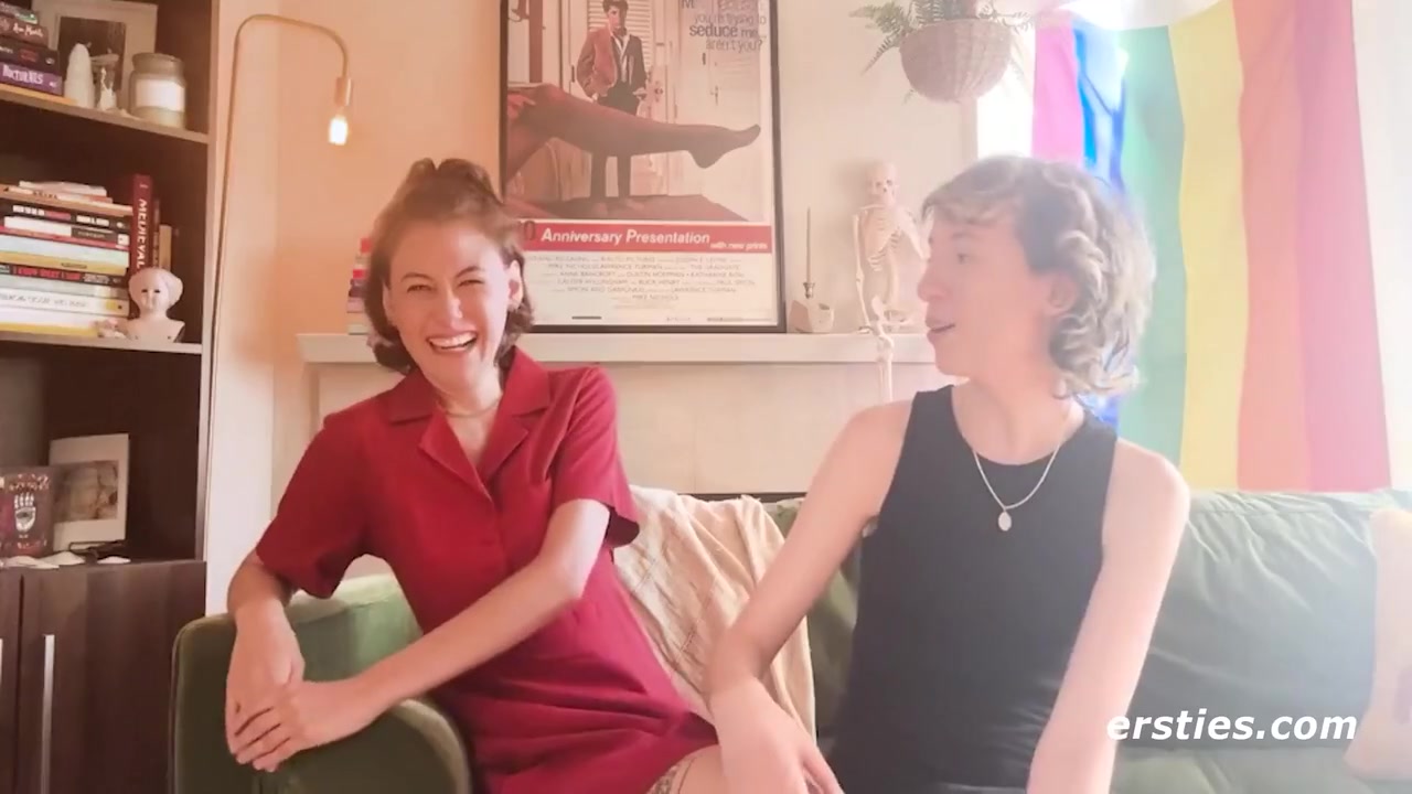 Sexy Lesbian Couple Get Intimate With Each Others Outside